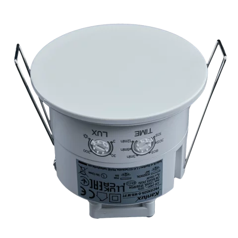 Jelenlétérzékelő Mennyezeti Beépíthető Mozgásérzékelő 360° IP54/20 Fehér Kanlux PRESENSOR-O-WR-W PT