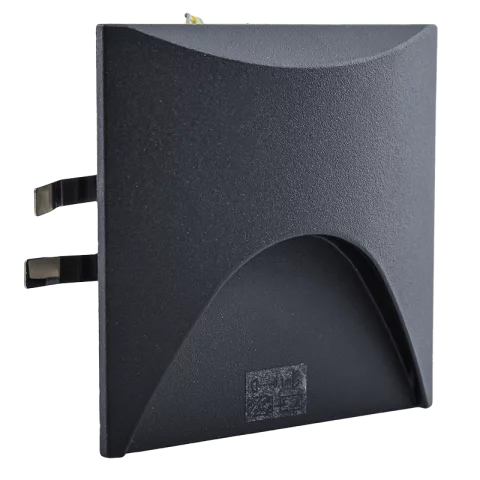 Lépcsővilágítás 2,5W 4000K 50lm Fekete Süllyeszthető Négyzet IP65 Kanlux EXIN LED L B-NW