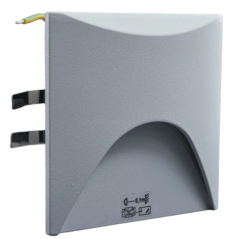 Lépcsővilágítás 2,5W 4000K 50lm Fehér Süllyeszthető Négyzet IP65 Kanlux EXIN LED L W-NW