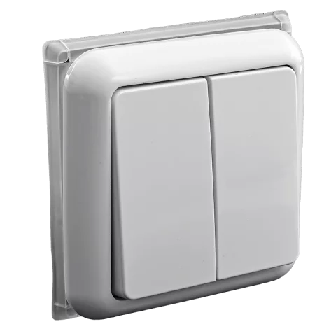 Anco Porto Kapcsoló 105 csillár villanykapcsoló IP44 kerettel fehér 321108