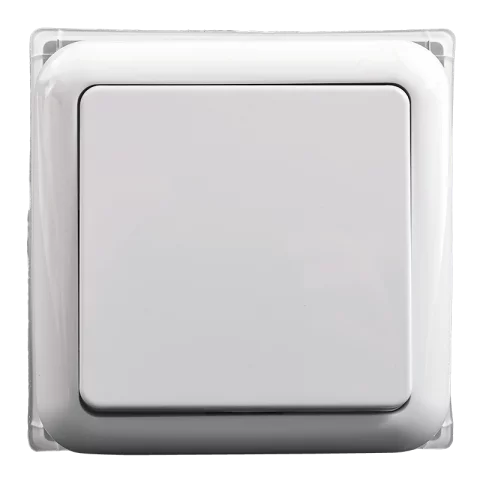 Anco Porto Kapcsoló 101 egypólusú villanykapcsoló IP44 kerettel fehér 321103