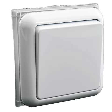 Anco Porto Kapcsoló 102 kétpólusú villanykapcsoló IP44 kerettel fehér 321106