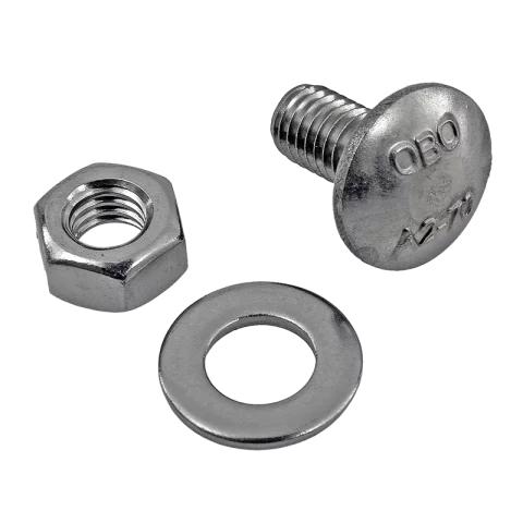 OBO Félgömbfejű Csavar alátéttel és anyával M6x12mm rozsdamentes acél FRS 6x12 A2