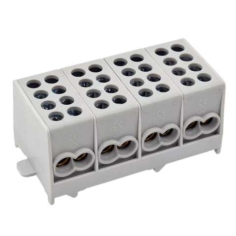 Fővezetéki leágazó sorkapocs 25 mm2 Szürke sínre szerelhető Pollmann HLAK 25-4/8 (2080408)