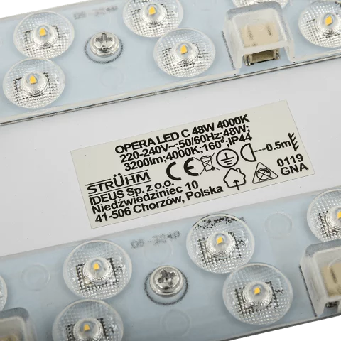 Mennyezeti lámpa LED 48W 4000K IP44 Kerek Strühm SPARTA