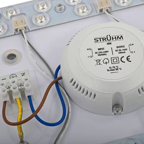 Mennyezeti lámpa LED 48W 4000K IP44 Kerek Strühm SPARTA