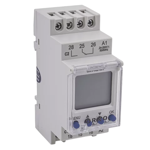 Időzítő digitális moduláris időkapcsoló heti 16A 2 csatornás Anco OR-PRE-451