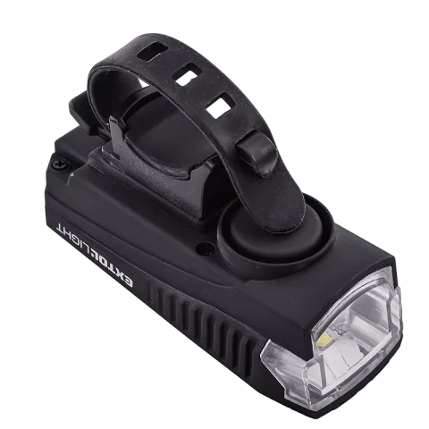 Tölthető kerékpár lámpa 5W Akkumulátoros LED bicikli lámpa első fehér 350lm elektromos dudával