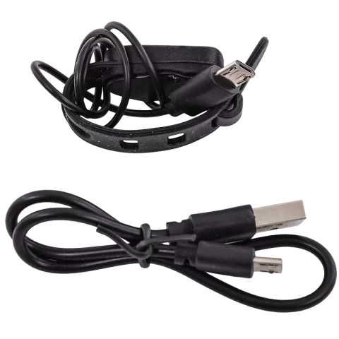 Tölthető kerékpár lámpa 5W Akkumulátoros LED bicikli lámpa első fehér 350lm elektromos dudával