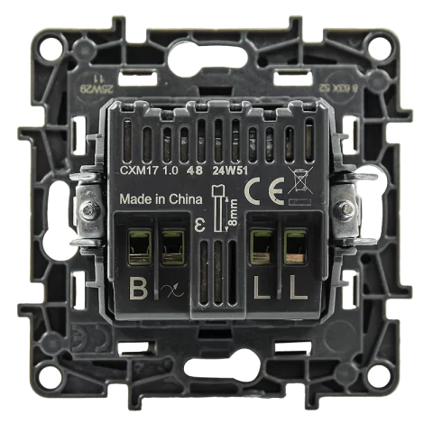 Legrand Niloé Step Fényerőszabályzó 125W Forgatógombos dimmelő kapcsoló LED-hez fekete 863552