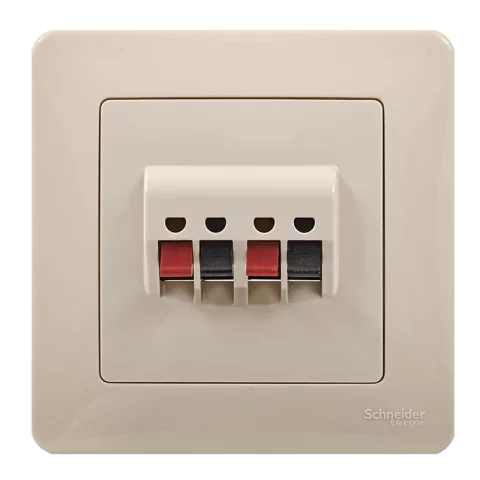 Schneider SEDNA Design Hangszóró csatlakozó dupla bézs SDD112411