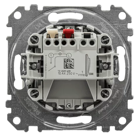 Schneider SEDNA Design Kapcsoló 101JF egypólusú villanykapcsoló jelzőfényes rugós fehér SDD111101L