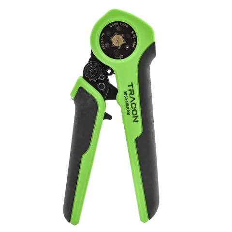 Krimpelő présfogó érvéghüvelyekhez 0,25-6mm2 hatszögű présforma Tracon 9039-HEXAB