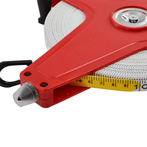 Mérőszalag 50m nyitott üvegszálas műanyag szalag 50 méteres mérőszalag Berger