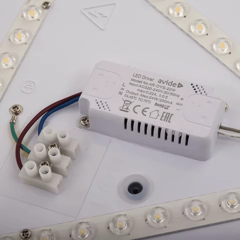 Mennyezeti lámpa LED 22W 4000K 3300lm IP20 kerek Csillagos 38cm Avide Stella ACLO38NW-22W-HL-ST