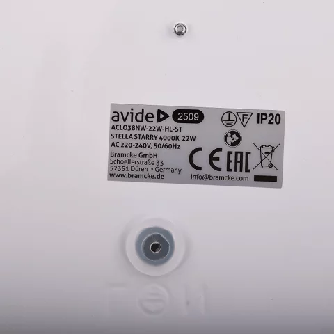 Mennyezeti lámpa LED 22W 4000K 3300lm IP20 kerek Csillagos 38cm Avide Stella ACLO38NW-22W-HL-ST