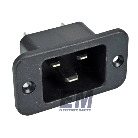 PC beépíthető dugvilla 16A fekete Rich Bay R-305