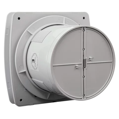 Elszívó Ventilátor 120 mm 16W Golyóscsapágyas Visszacsapó szeleppel Időzítővel Fehér Commel 420-212