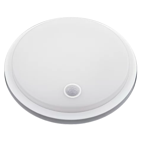 Fali LED lámpa 15W 4500K mozgásérzékelős kerek fehér IP65 TRACON SLKS15W