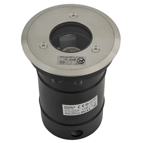 Járdába építhető LED lámpa GU10 Talajba süllyeszthető lámpatest IP67 Kanlux BERG DL-35O 717 KIFUTÓ