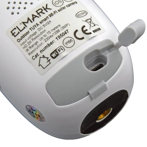 Kültéri térfigyelő kamera Wifi Okos IP Solar napelemes biztonsági kamera FullHD Elmark EL-Q047