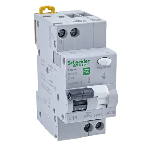 Kombinált Fi relé 1P+N C 13A 30mA 6kA (A) Áramvédő kapcsoló + kismegszakító Schneider EASY PRO
