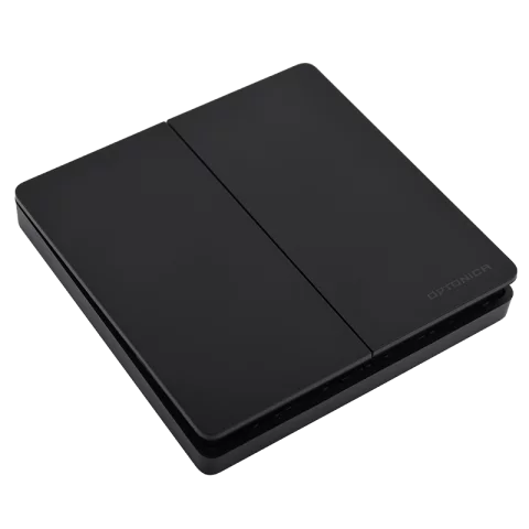 Vezeték nélküli KINETIC kapcsoló szett 2 áramkörös csillár kapcsoló IP44 fekete 2x600W Optonica