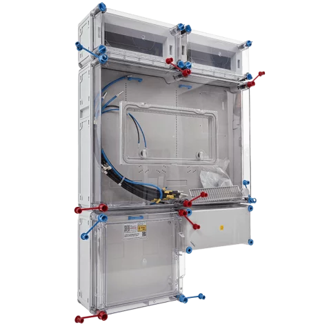 Hensel HB33K024-U1 1/3 fázisú kombinált villanyóra szekrény 80A 12mod szabadvezetékes