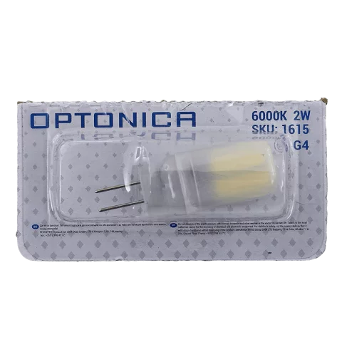 G4 LED Izzó 2W 6000K hideg fehér 12V Optonica