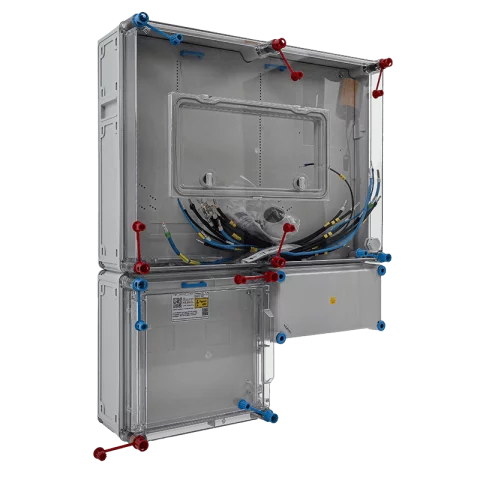 Hensel HB33K0-U1 1/3 fázisú kombinált villanyóra szekrény 80A szabadvezetékes