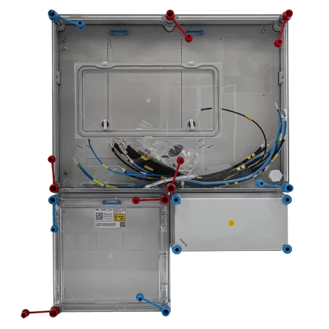 Hensel HB33K0-U1 1/3 fázisú kombinált villanyóra szekrény 80A szabadvezetékes