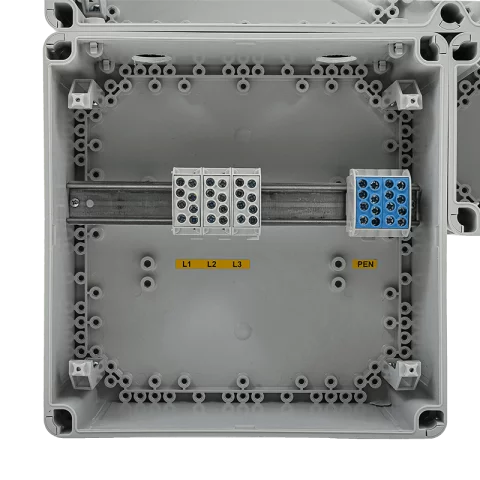 Hensel HB33K0-U1 1/3 fázisú kombinált villanyóra szekrény 80A szabadvezetékes