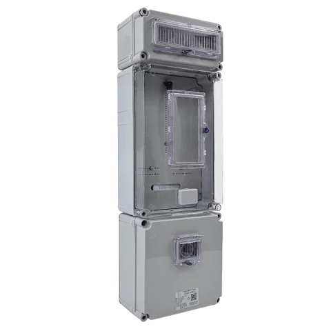 Csatári Plast PVT 3075 Fm-SZ ÁK 12-U 1/3 fázisú villanyóra szekrény 80A 12mod szabadvezetékes