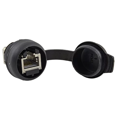 RJ45 átvezető 22mm IP65 RJ45 8P8C összekötő Weidmüller FrontCom IE-FCM-RJ45-C