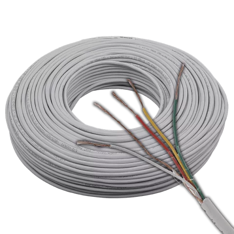 Riasztó kábel 4x0,22 sodrott réz vezeték Alarm kábel