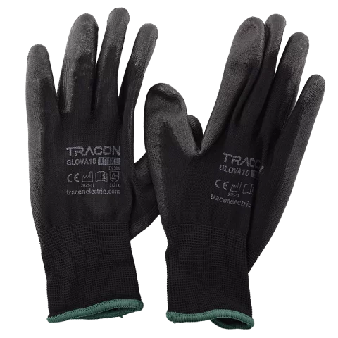 Kesztyű Gumírozott Munkavédelmi védőkesztyű Mártott 10-es XL Tracon GLOVA10