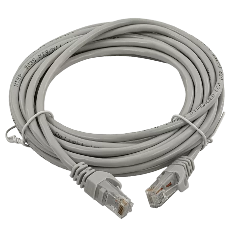 UTP patch kábel Cat.5e PVC szürke szerelt internet kábel 5m 20363