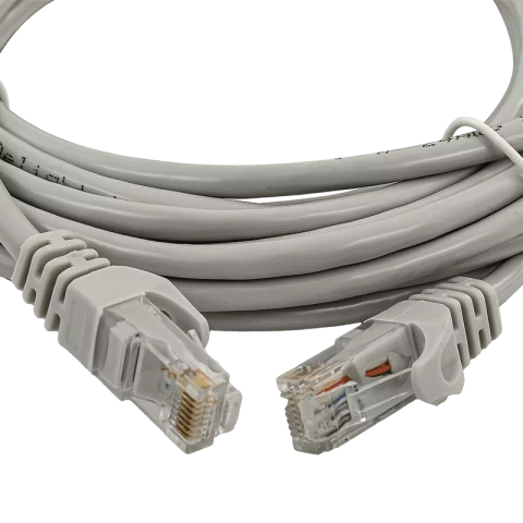UTP patch kábel Cat.5e PVC szürke szerelt internet kábel 5m 20363
