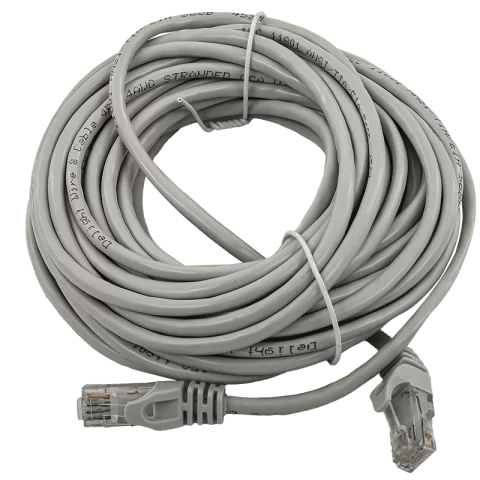 UTP patch kábel Cat.5e PVC szürke szerelt internet kábel 10m 20364