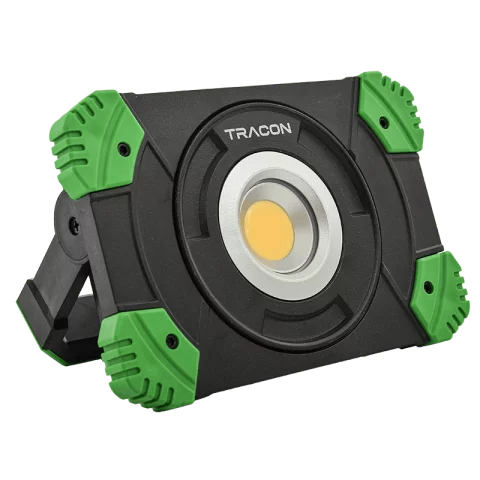 LED Reflektor Hordozható Tölthető Akkumulátoros 20W 4000K Power Bank Tracon STLFLU20W