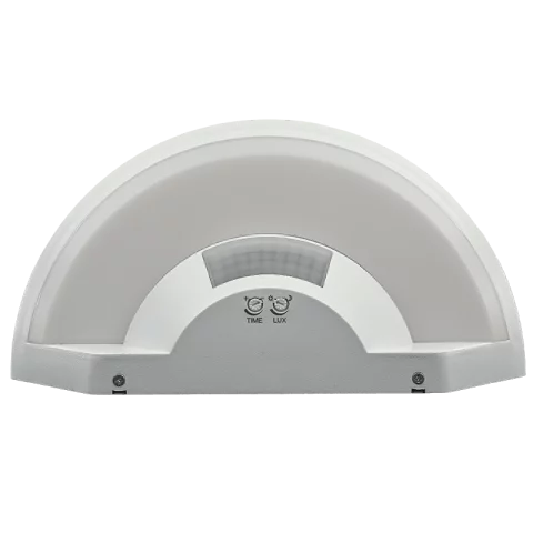 Fali LED lámpa 15W 4500K mozgásérzékelős fehér IP54 kültéri lámpa TRACON SLU15W