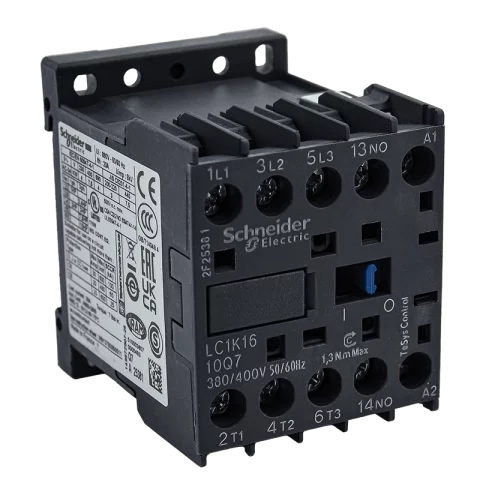 Schneider Mágneskapcsoló 16A 3 záró+1 záró 380/400V AC 50/60 Hz LC1K1610Q7