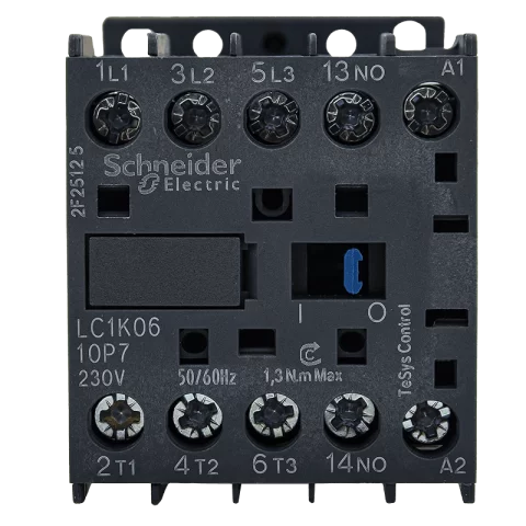 Schneider Mágneskapcsoló 6A 3 záró+1 záró 230V AC 50/60 Hz LC1K0610P7