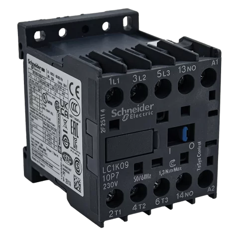 Schneider Mágneskapcsoló 9A 3 záró+1 záró 230V AC 50/60 Hz LC1K0910P7