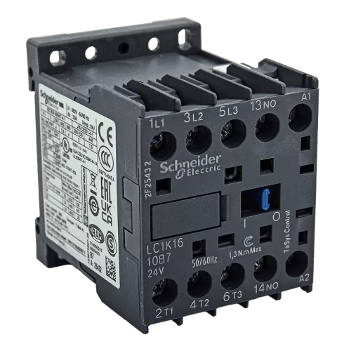 Schneider Mágneskapcsoló 16A 3 záró + 1 záró 24V AC 50/60 Hz LC1K1610B7