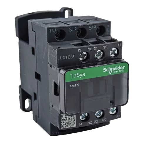Schneider Mágneskapcsoló 18A 7,5kW 3 záró - 1 nyitó 230V AC 50/60 Hz LC1D18P7