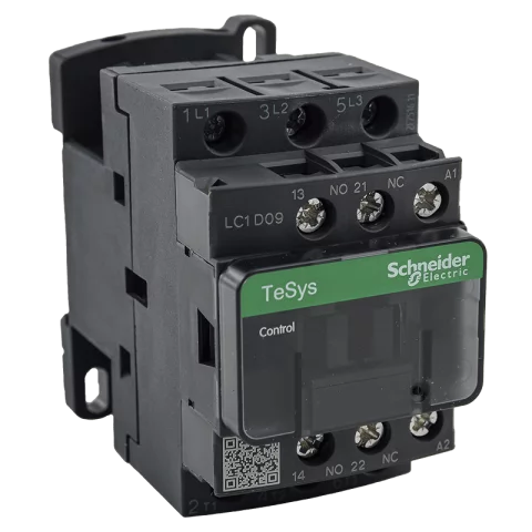 Schneider Mágneskapcsoló 9A 4kW 3 záró - 1 nyitó 230V AC 50/60 Hz LC1D09P7