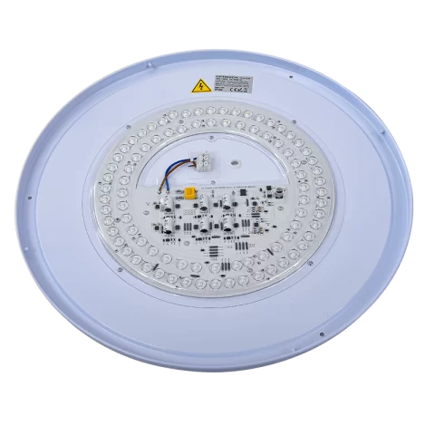 Mennyezeti lámpa LED 60W 4500lm 510mm CCT 3-6000K dimmelhető Fa minta távirányítóval Optonica