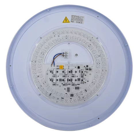 Mennyezeti lámpa LED 60W 4500lm 510mm CCT 3-6000K dimmelhető Fa minta távirányítóval Optonica
