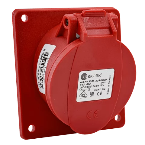 Beépíthető dugalj 5P 16A 400V IP44 ipari csatlakozó TP-electric